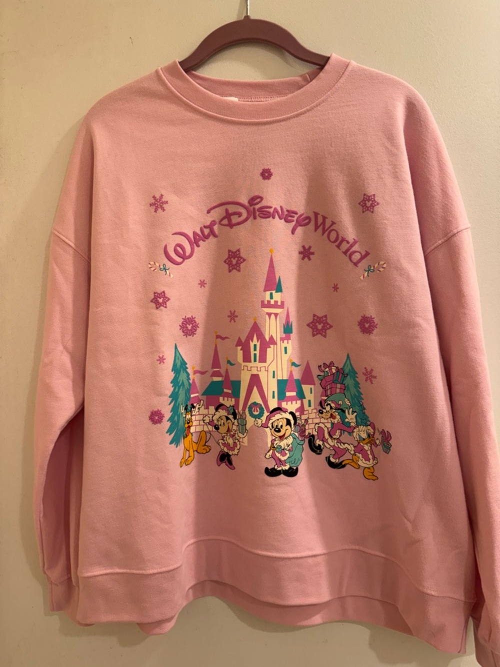Walt Disney World Santa Mickey and Friends Graphic Crewneck Sweatshirt